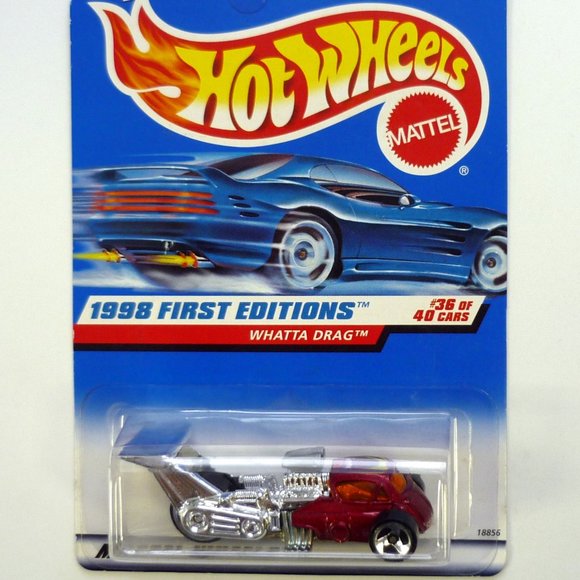 Hot Wheels Whatta Drag #673 First Editions 36 of 40 Red Die-Cast Car 1998 - Picture 1 of 1